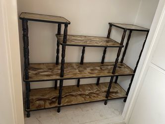 Vintage Wood Display Shelf / Bookcase