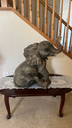 Antique Elephant Statue 