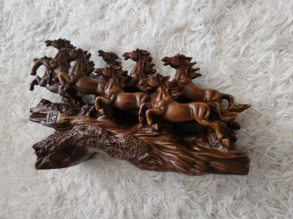 Wood Horse Statue