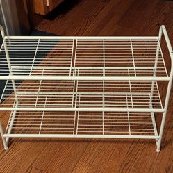 metal shoe rack