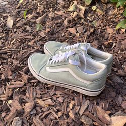 Pastel Green Vans Woman’s 8
