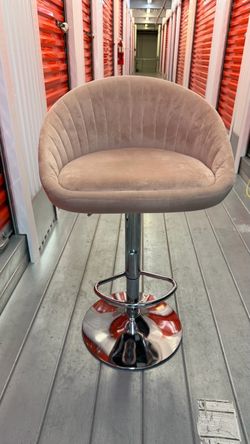 Pink adjustable swivel Bar stool