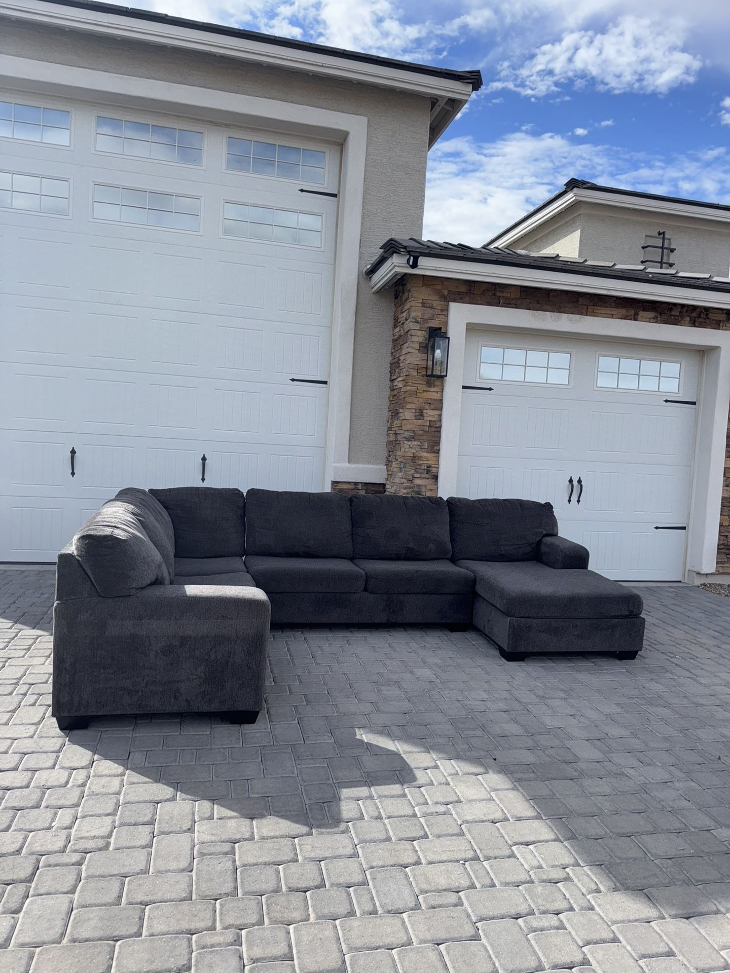 3 piece grey sectional