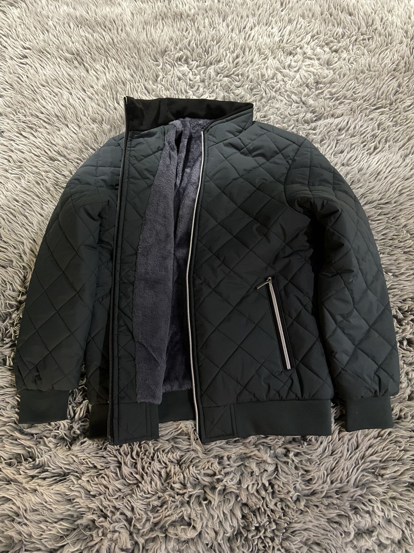 NEW Fleece Lined Jacket, Gray
