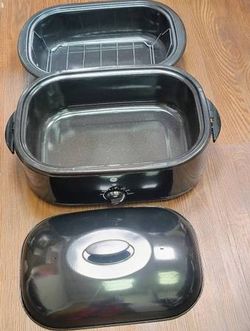 GE 18 Qt Electric 😋 Roasting Pan Slow Cooker 169152