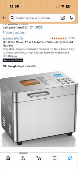 Bread maker