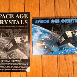 Vintage 80s Space Age Crystals Growing Kit original science experiment NASA