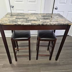 Selling Dining Table And 2 Stools