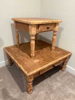 Coffee Table + End Table Set $110