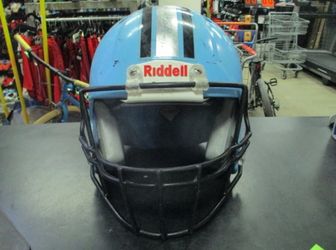 Used Riddell Victor Blue Football Helmet Size S-M