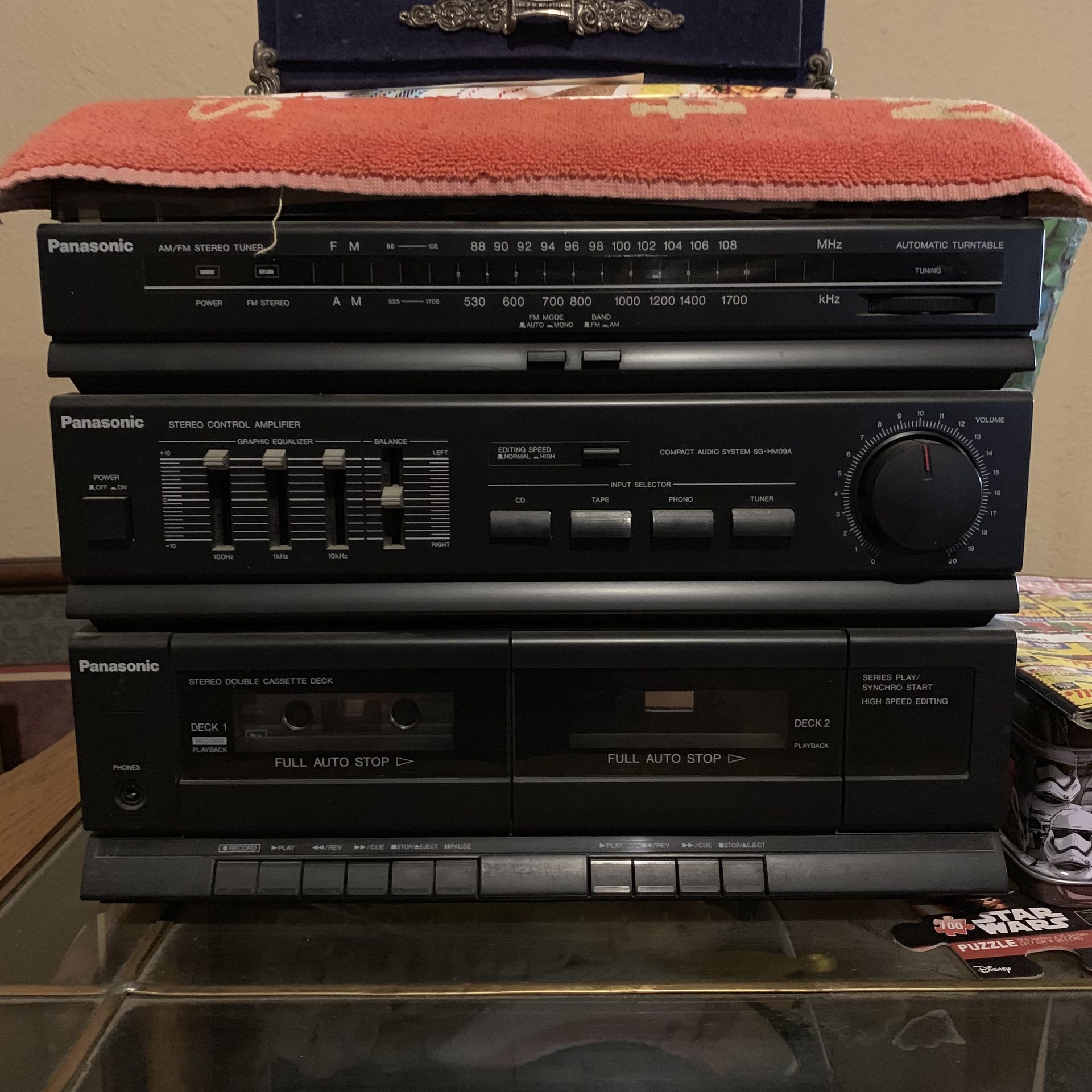 Vintage Panasonic FM AM LP Cassette CD Stereo receiver