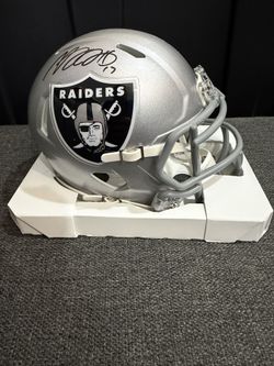 Davante Adams Signed Las Vegas/ Oakland Raiders Mini Helmet 