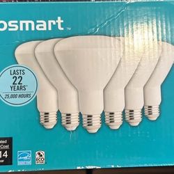 EcoSmart 6-Pack BR30 LED Flood Light Bulbs — Daylight, Dimmable, New