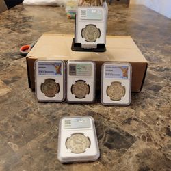 GENUINE certified  Mexico peso coins