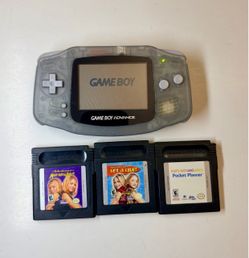NINTENDO GAMEBOY ADVANCE WITH GAMES ( GBA )