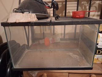 Reptile Tank, HEAT lamp, Water Bowl and adapter