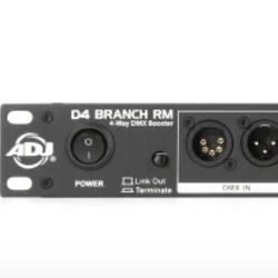 ADJ D4 Branch RM 4-way DMX Distributor/Booster