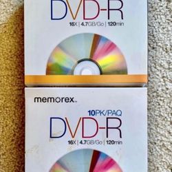 Memorex DVD-R Discs, Recordable, Set of 2 10-pk