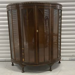 Mahogany showcase Display Cabinet Curio