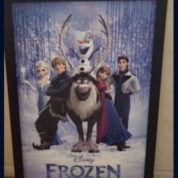 Cuadro Grande De Frozen En Muy Buenas Condiciones $$40