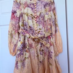 NWOT Zimmermann lilac mini dress AUS2-US8