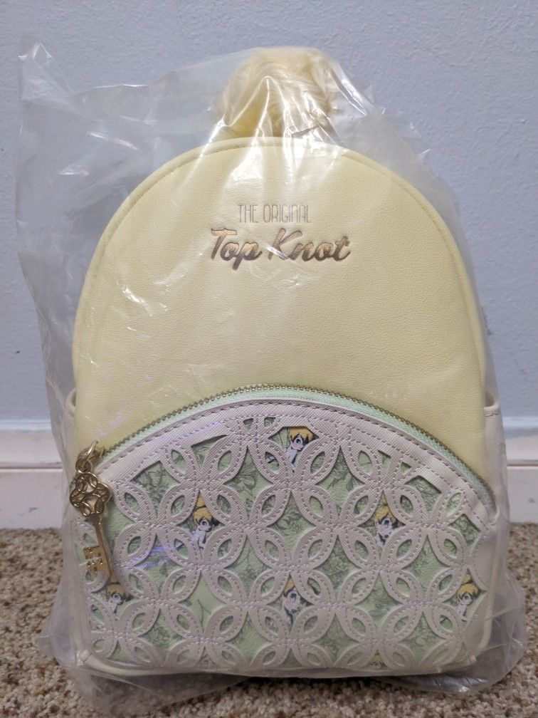 Tinkerbell top knot backpack sale