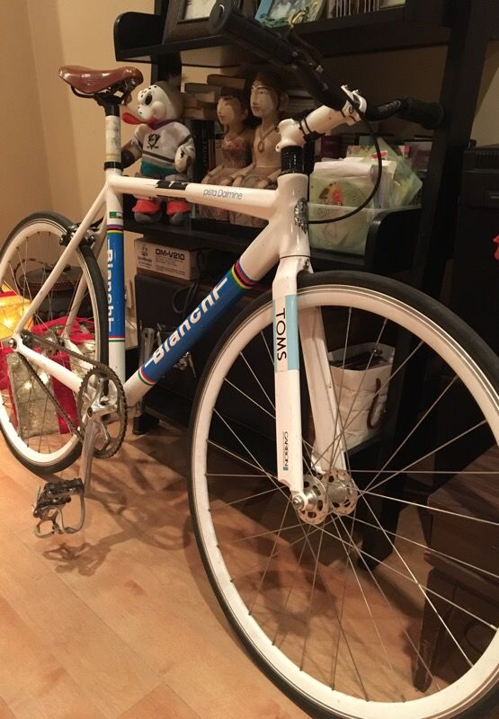 Bianchi Pista Dalmine White 49cm Fixed Gear Bike