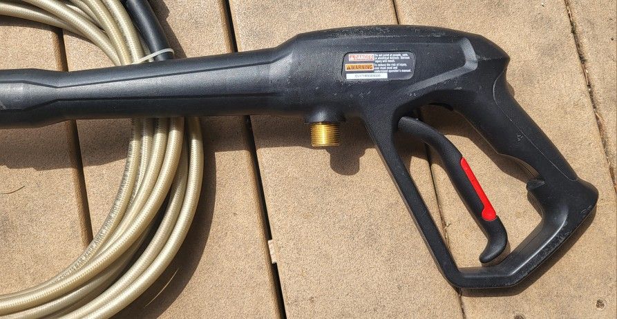 Pressure Powder Washer Gun w/ extension + 25ft. Hose and Nozzle tip Set