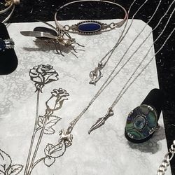 Sterling silver rings - earrings - bracelets- necklaces