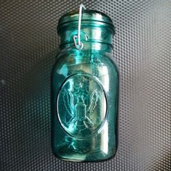 Collectible Glass Mason Jar BALL Deal Bald Eagles 
