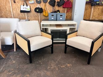 Brand new set of 2 black and beige color