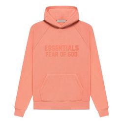 Fear of God Essentials Hoodie 'Coral' | Orange | Men's Size Medium
