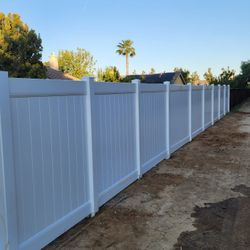 White Vinyl Fence