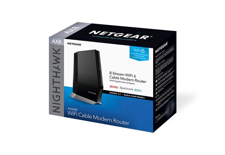 NETGEAR - Nighthawk AX6000 Wi-Fi 6 Router with DOCIS 3.1 Cable Modem