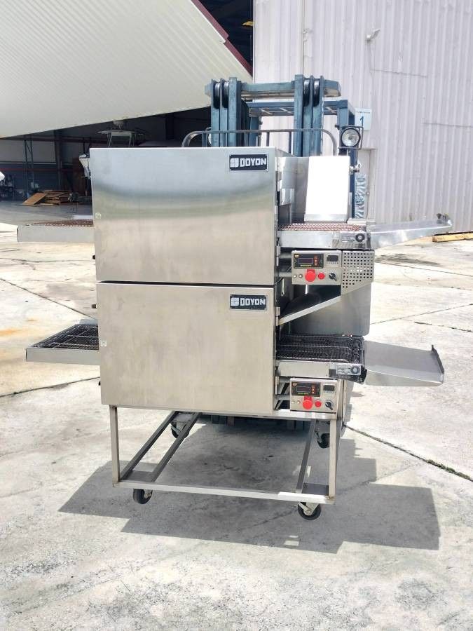 Doyon FC18G Jet Air Bake Pizza Conveyor Oven Gas - Dual Double