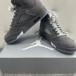 Air Jordan Retro 5 Wolf Grey Mens 8.5