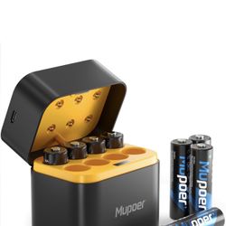 Rechargeable AA Batteries Lithium with Charger,8 Pack 1.5V 3000mWh Double A Battery Rechargeable