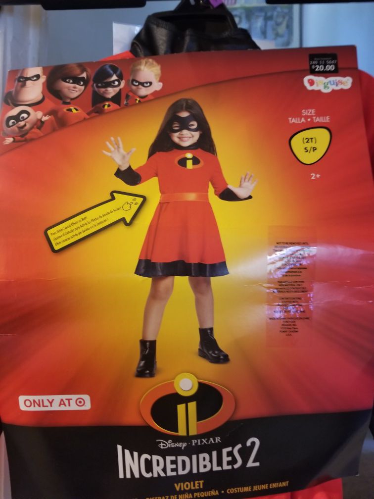 Brand new toddlers Halloween costume "violet" from the incredibles