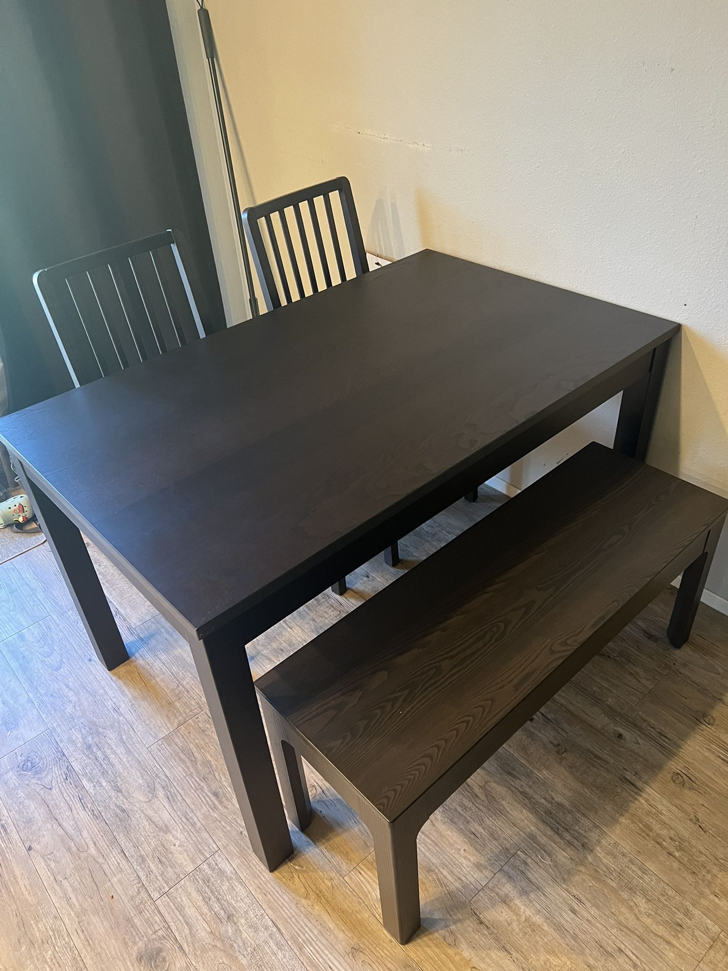 Kitchen Table With Bench + 2 Chairs In Great Condition