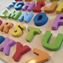 Hape Wooden ABC Puzzle – Little Ones Stuff