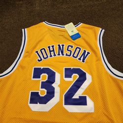 Lakers Magic Johnson Throwback Jersey 