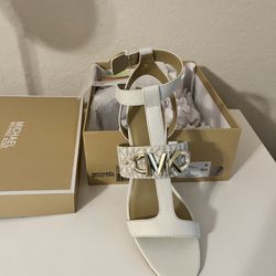 Michael Kors Izzy Strap Vanilla Multi Shoe-size 10