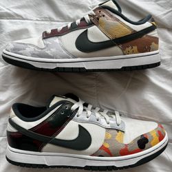 Nike Dunk Low SE Sail Camo Size 11.5