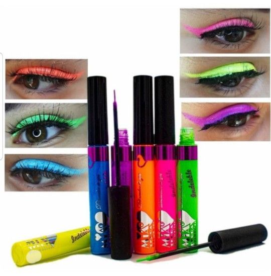 Delineadores neon y pastel a prueba de agua super pigmentados