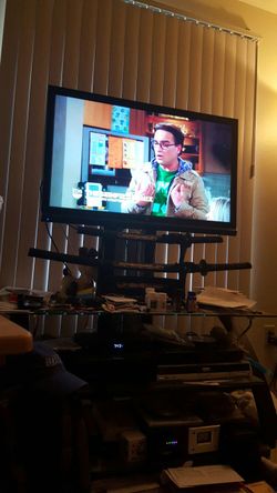 Stand for flat screen glass and metal stand