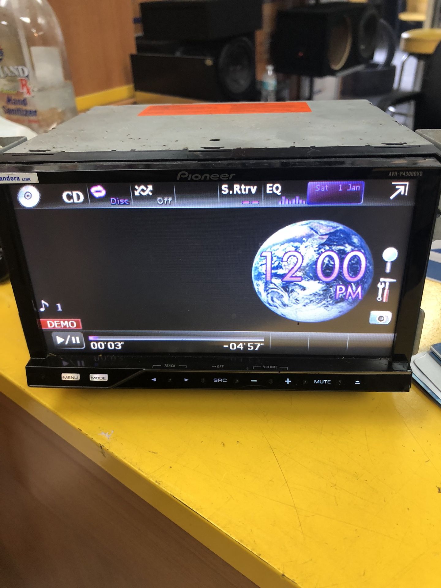 Pioneer AVH-P4300DVD 7" In-Dash Double-DIN DVD AV Receiver with iPod/iPhone Control, Pandora