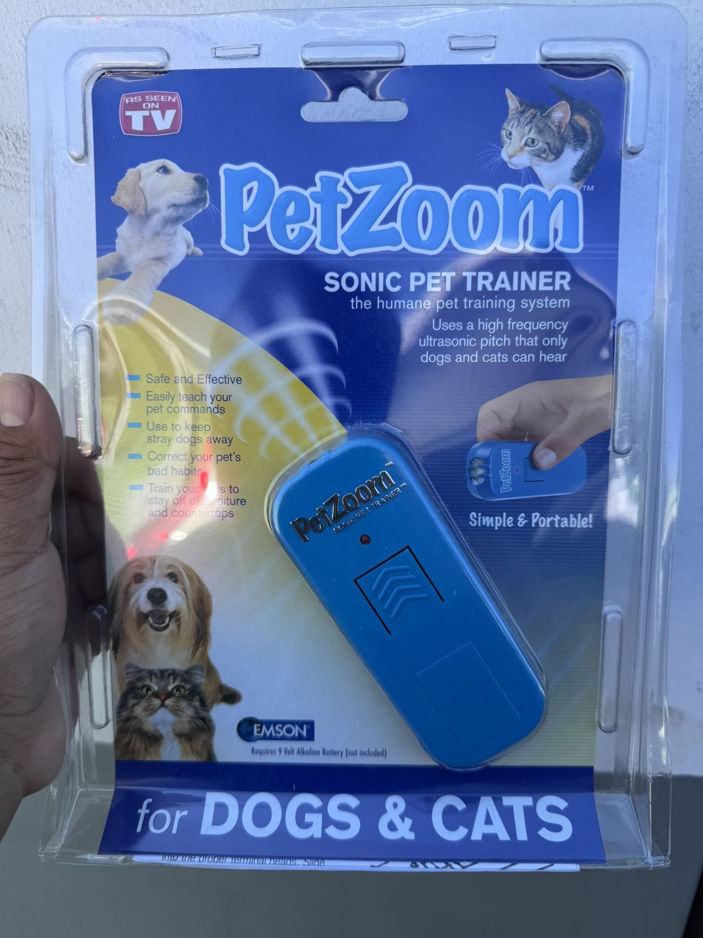 New Pet Zoom Sonic Pet Trainer Remote