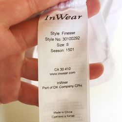 InWear Finesse White Tank Top Cami Layering Piece Size Small for Sale in  Redondo Beach, CA - OfferUp