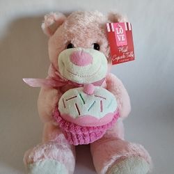 Dan Dee Collector's Choice • Plush Pink Cupcake Teddy Bear • New With Tags