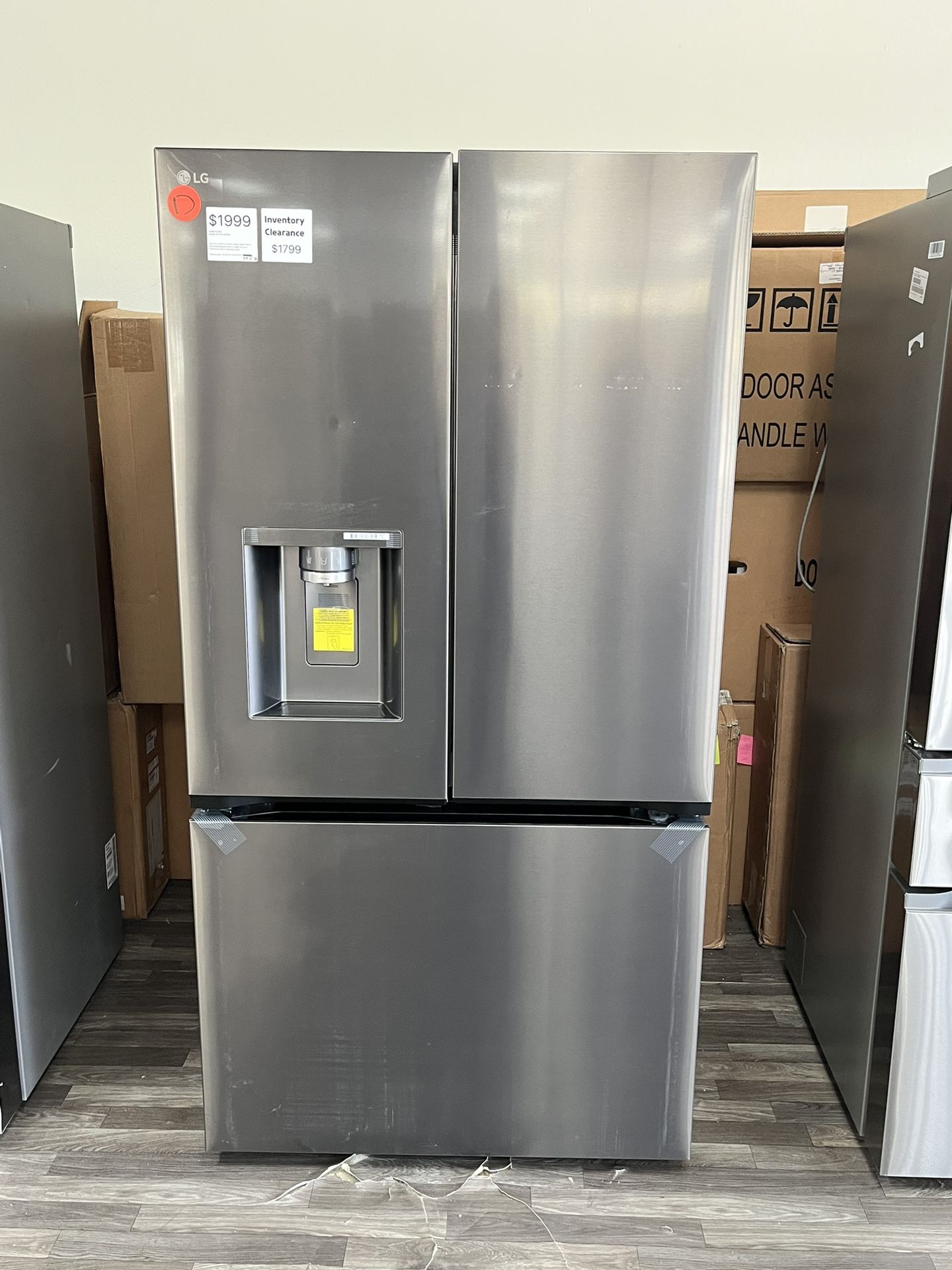 Need a Fridge? $1799 Smart Counter Depth MAX French Door Refrigerator, One Year Warranty